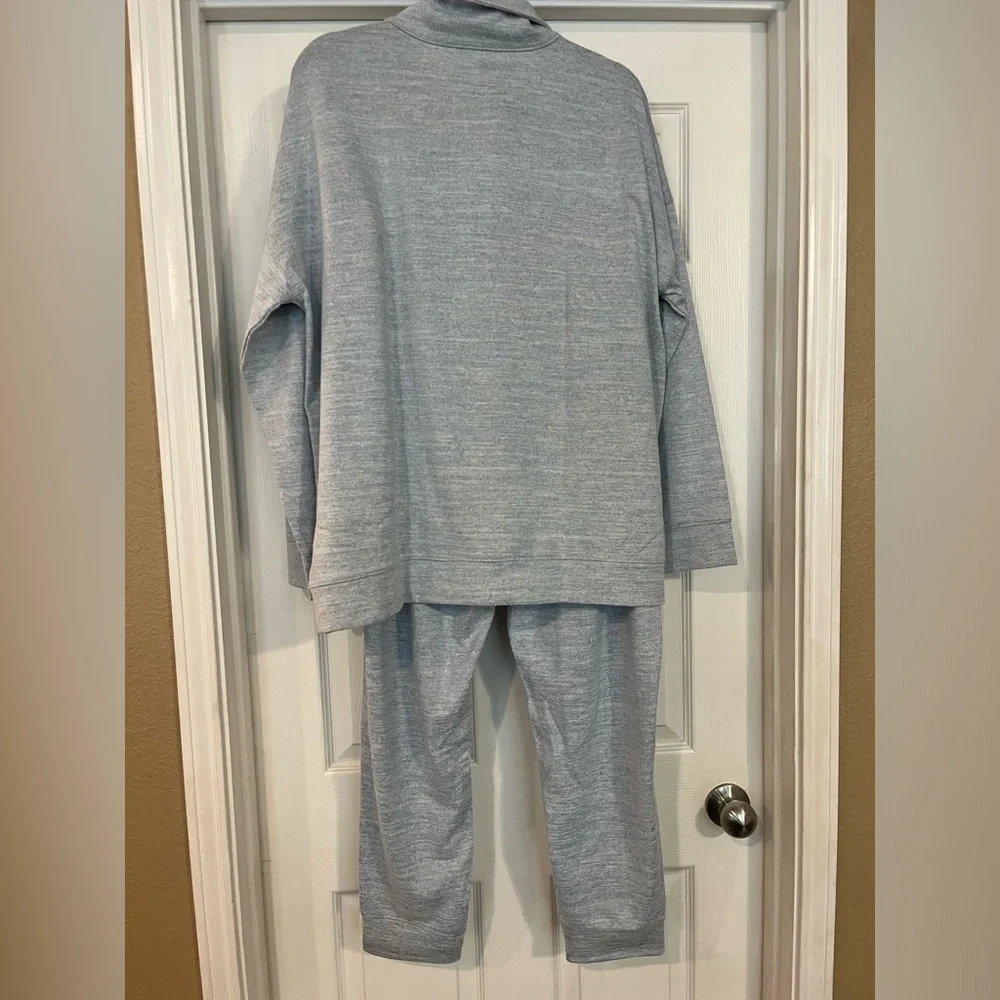 NWT Haven Well Within Sky Blue Matching Lounge Set Long Sleeve Quarter Zip Pants - Picture 7 of 12